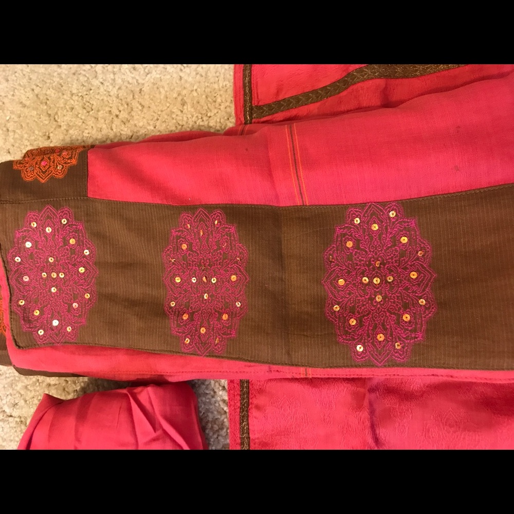 3 piece khadi cotton suit